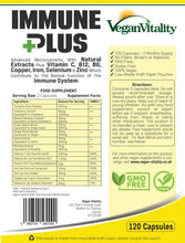 Load image into Gallery viewer, Information about our Immune Plus Supplement