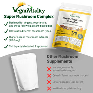 Super Mushroom Complex: A Formula Of 6 Powerful Mushrooms