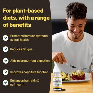 Vegan Multivitamins & Minerals with High B12, D3 & K2