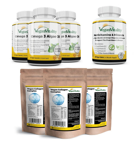 Vegan Essentials Plus Collagen 6 Month Saver Bundle