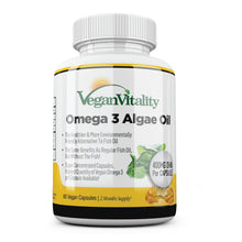 Load image into Gallery viewer, VeganVitalilty Omega 3 Algae Oil